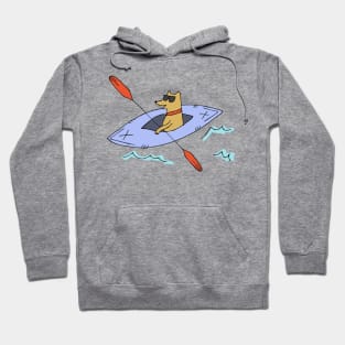 Cool Dog Kayaking Hoodie